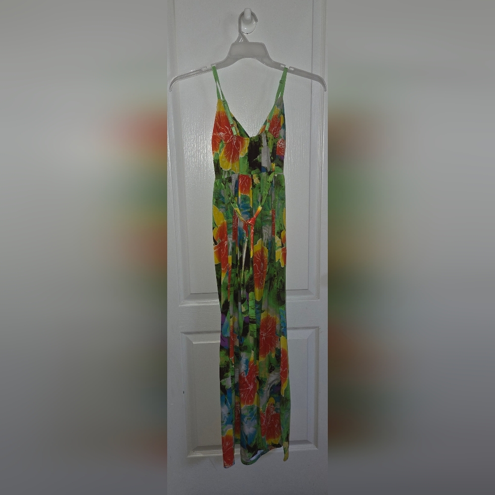 Derek Heart Green Floral Maxi Dress